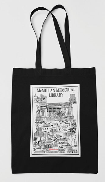 Tote Bag with McMillan Memorial Library Artwork