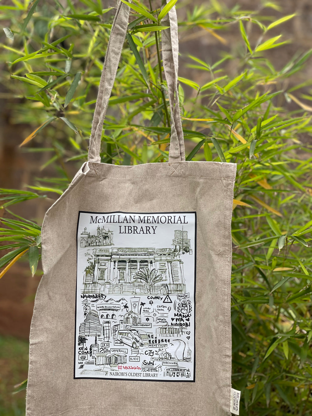 Tote Bag with McMillan Memorial Library