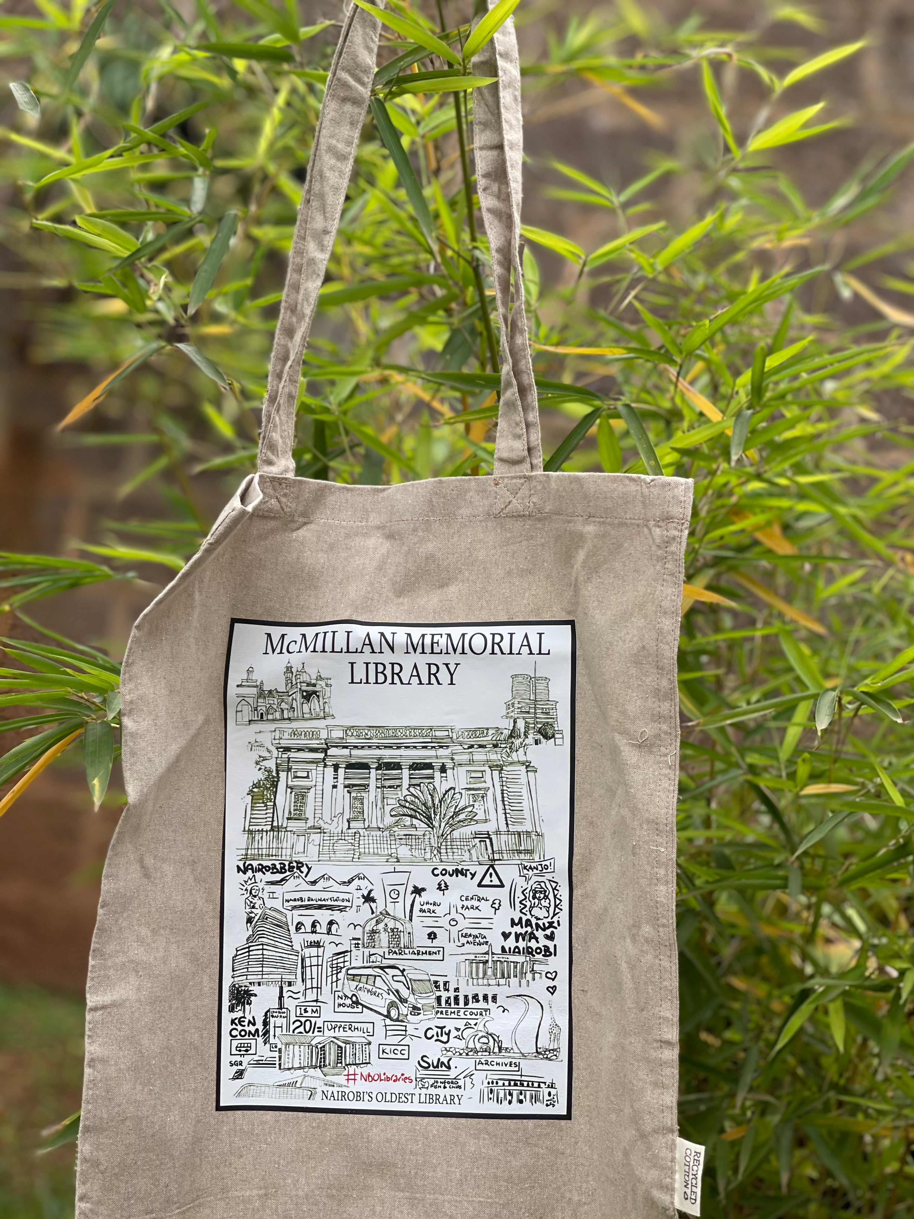 Tote Bag with McMillan Memorial Library
