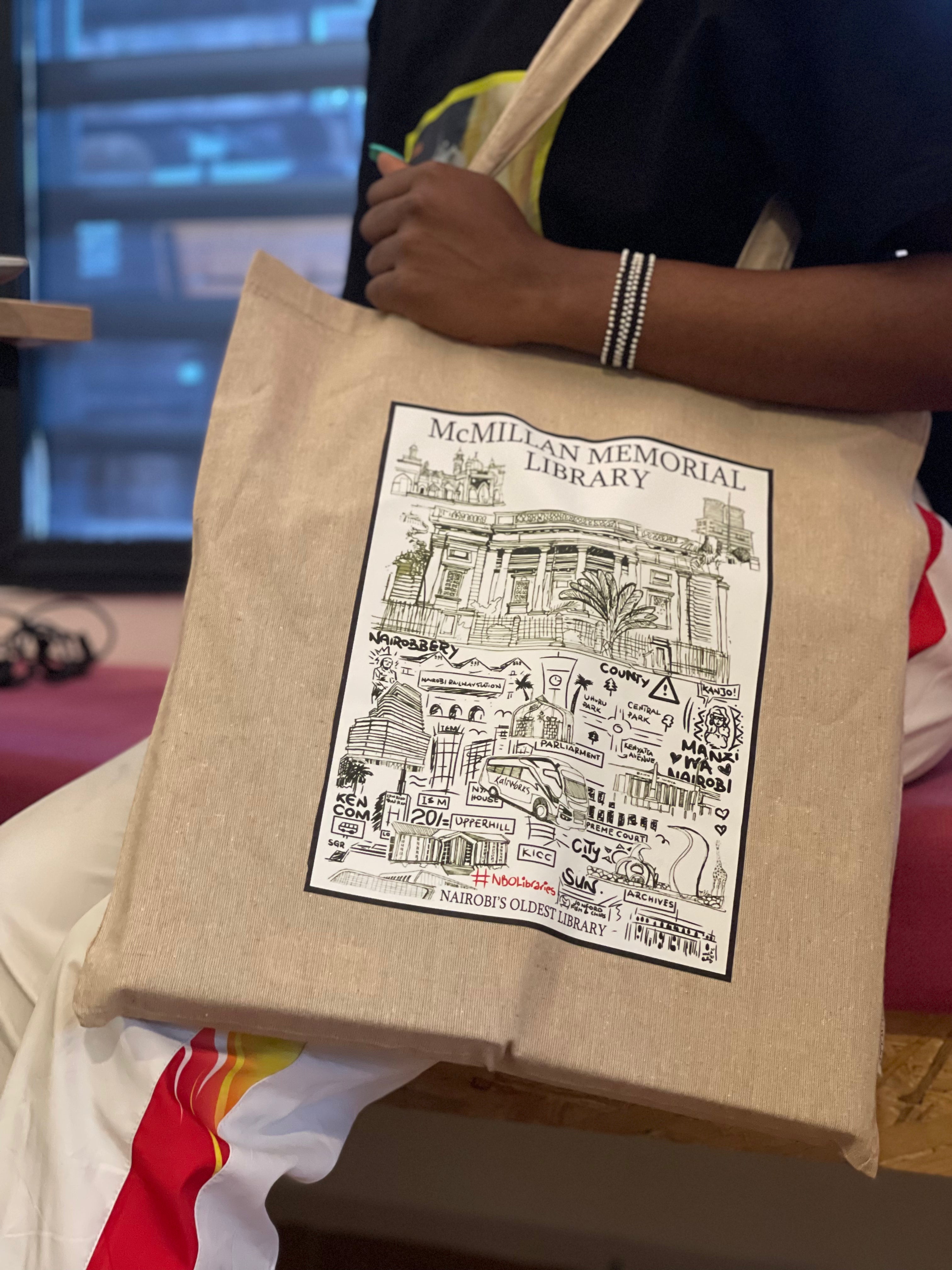 Tote Bag with McMillan Memorial Library